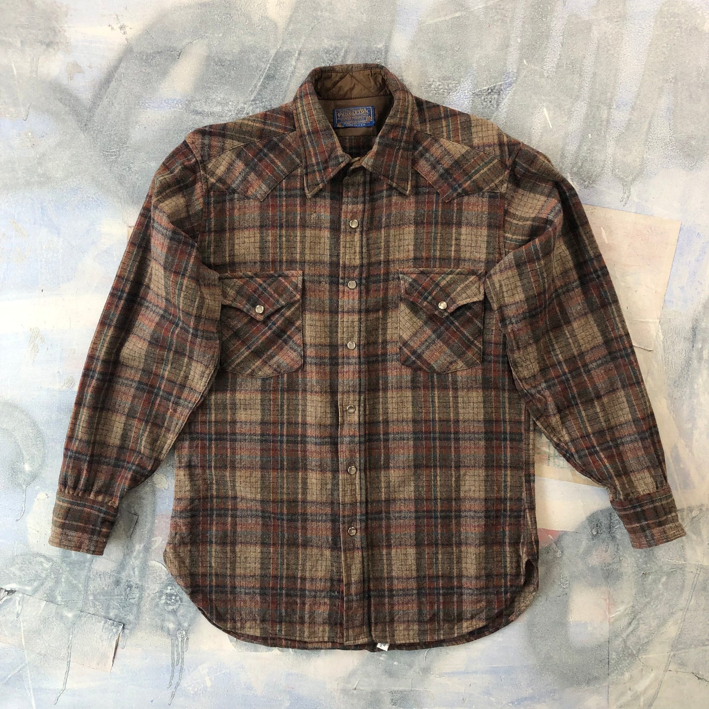 Vintage USA Pendleton Wool Flannel Button Shirt M