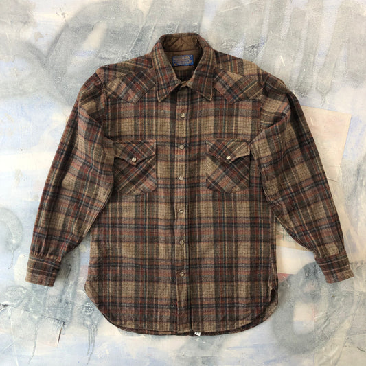 Vintage USA Pendleton Wool Flannel Button Shirt M
