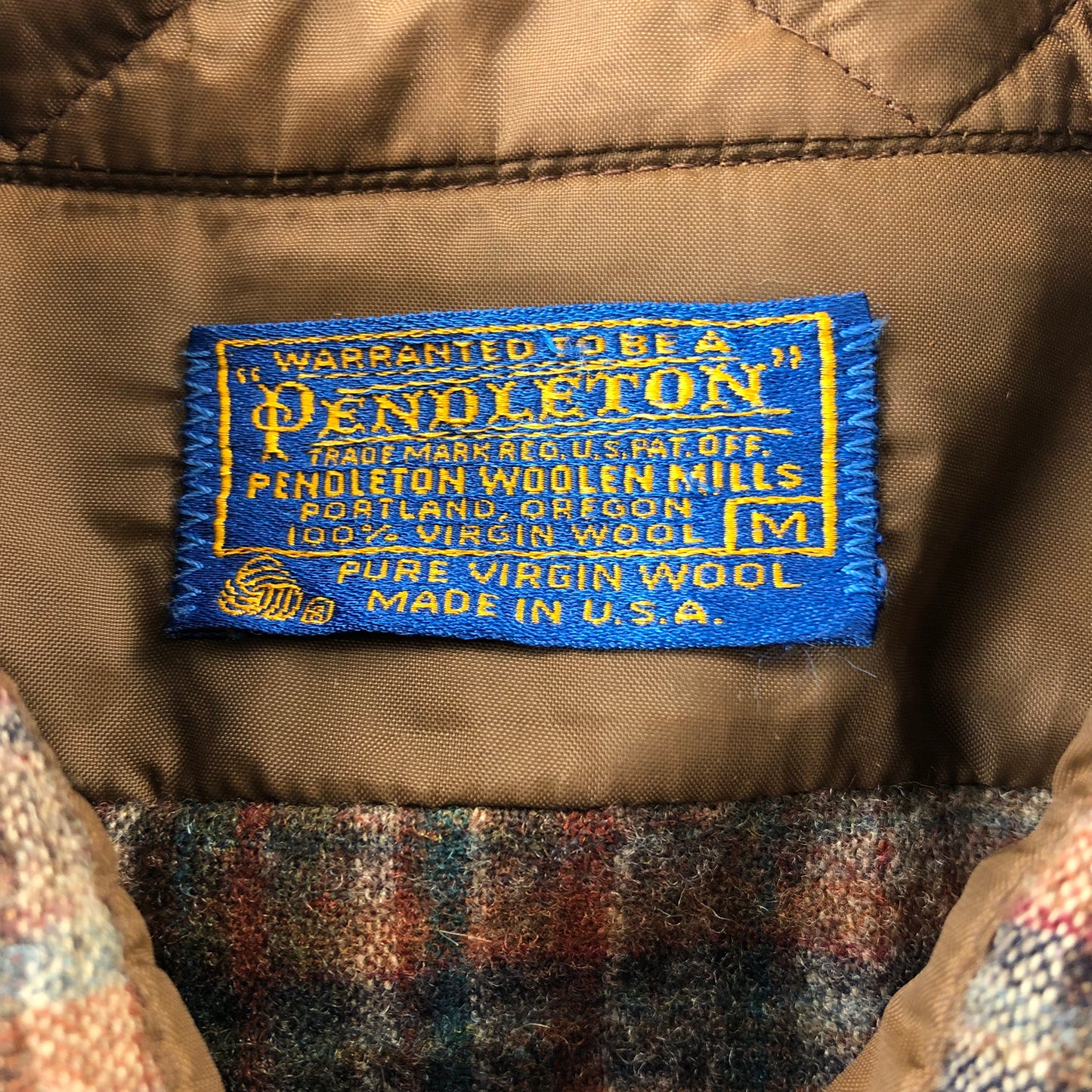 Vintage USA Pendleton Wool Flannel Button Shirt M