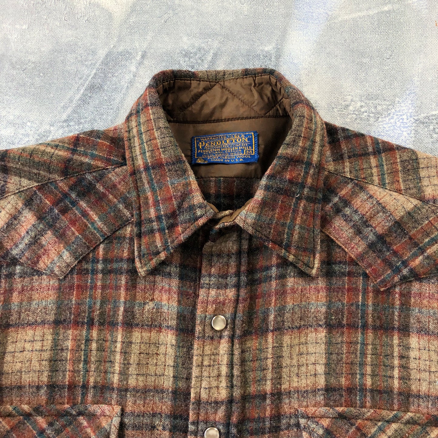 Vintage USA Pendleton Wool Flannel Button Shirt M