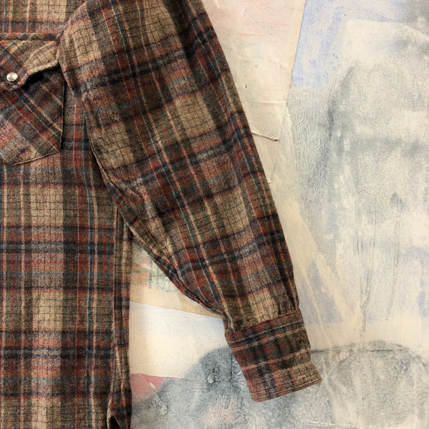 Vintage USA Pendleton Wool Flannel Button Shirt M