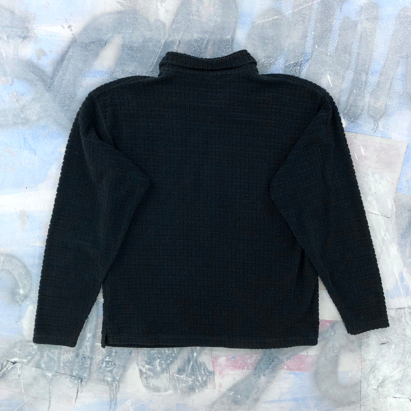 Vintage Indian Motorcycle Quarter Zip Long Sleeve Waffle Shirt L