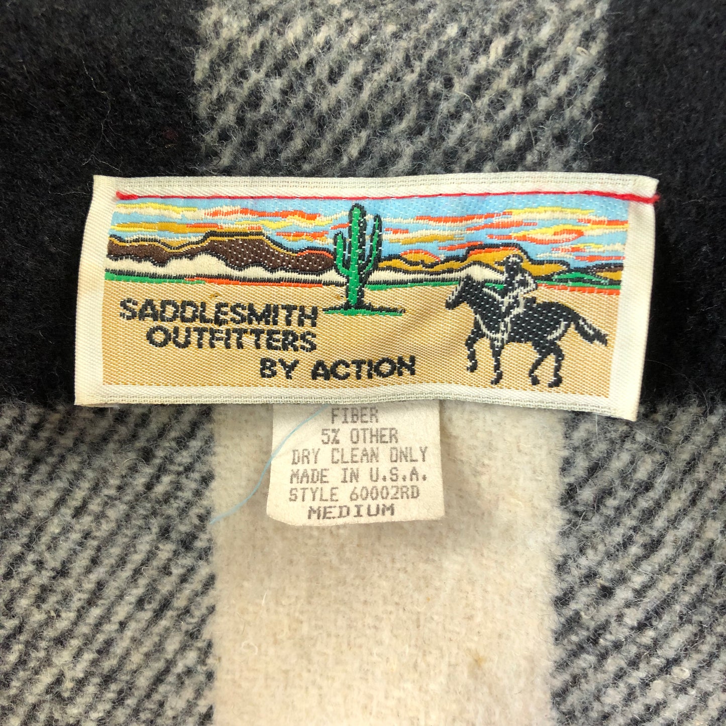 Saddlesmith Outfitters By Action Aztec Canvas Bomber Zip Jacket M