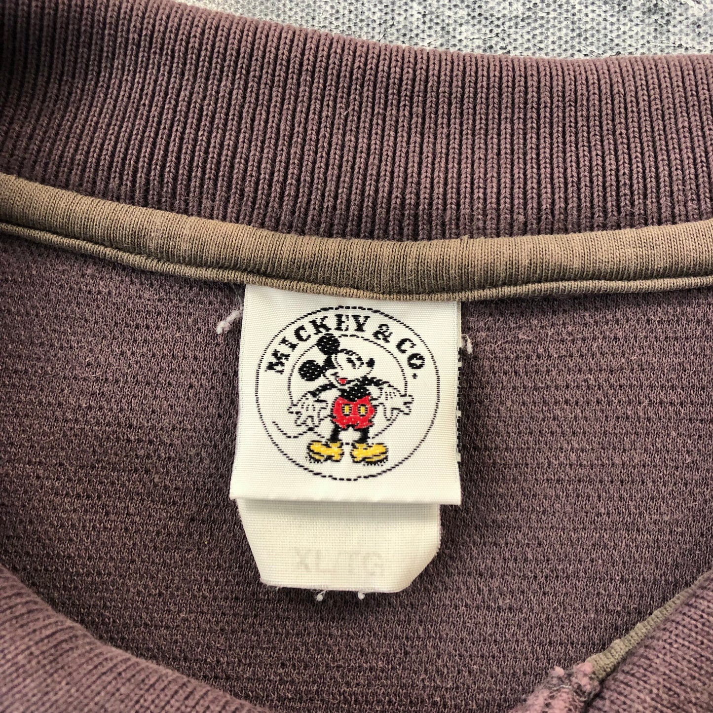 Vintage Mickey Classic Edition Mickey & Friends Long Sleeve Polo Shirt XL