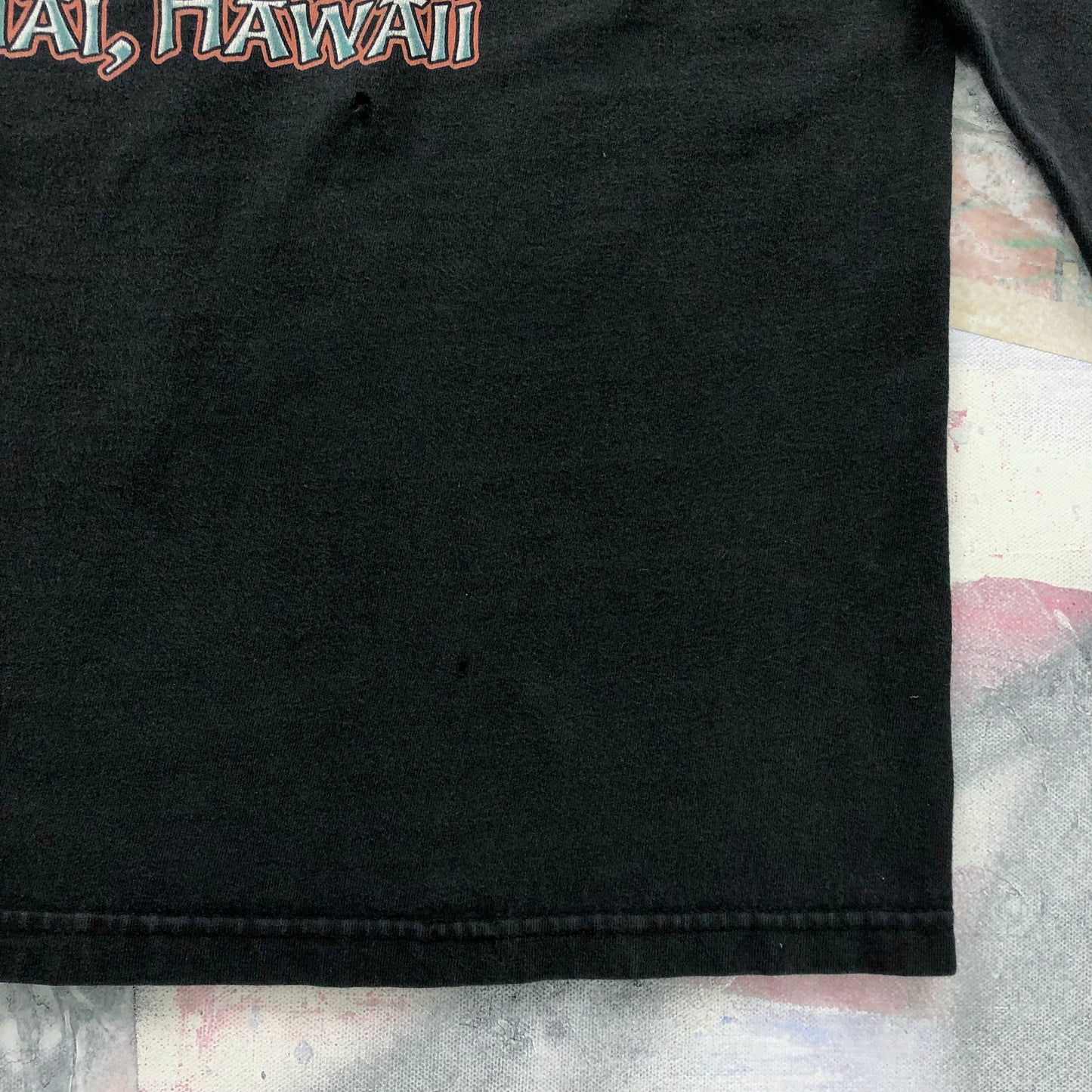 Vintage Harley Davidson Motorcycles HOG Kauai Hawaii Long Sleeve T Shirt L