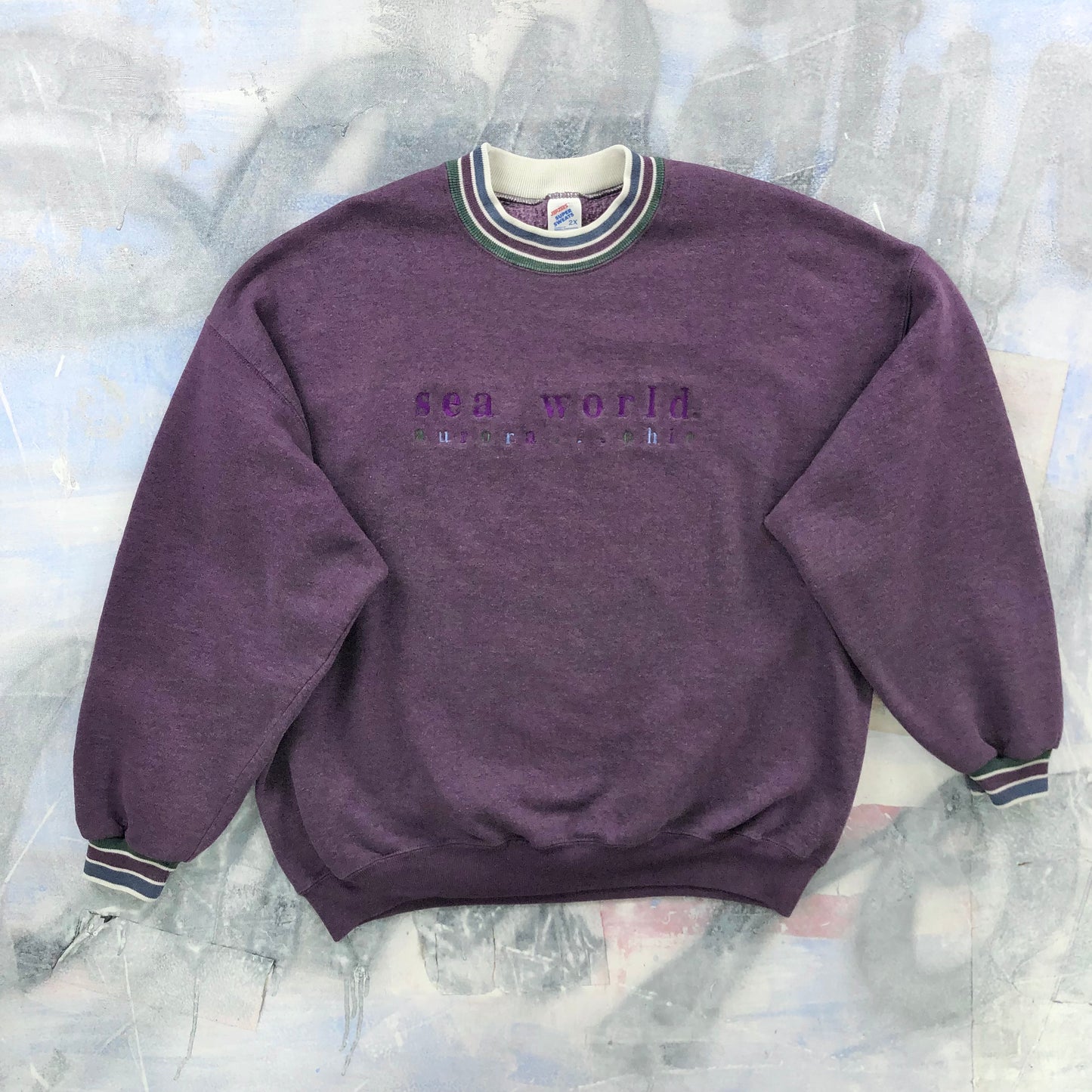 Vintage 90s USA Sea World Aurora Ohio Crewneck Sweatshirt XXL