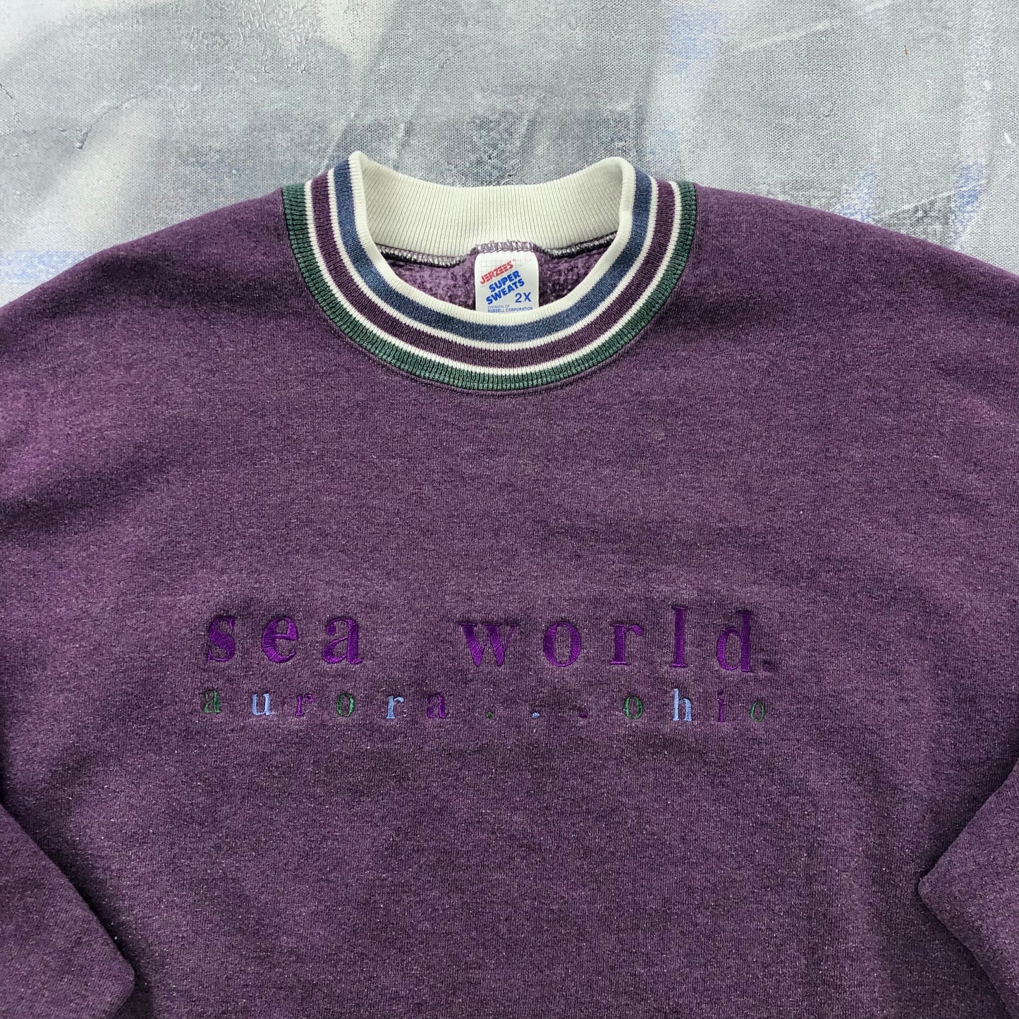 Vintage 90s USA Sea World Aurora Ohio Crewneck Sweatshirt XXL