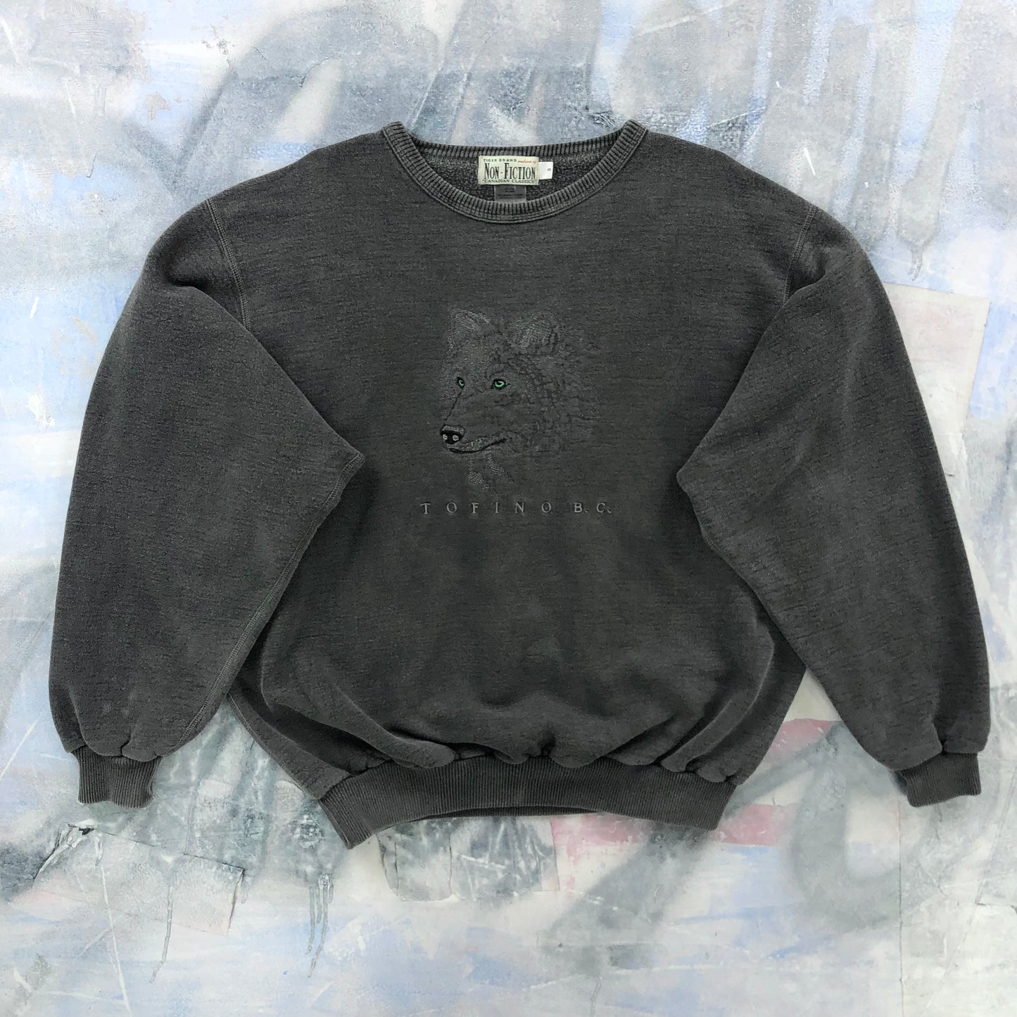 Vintage Wolf Tofino B.C Crewneck Sweatshirt XL