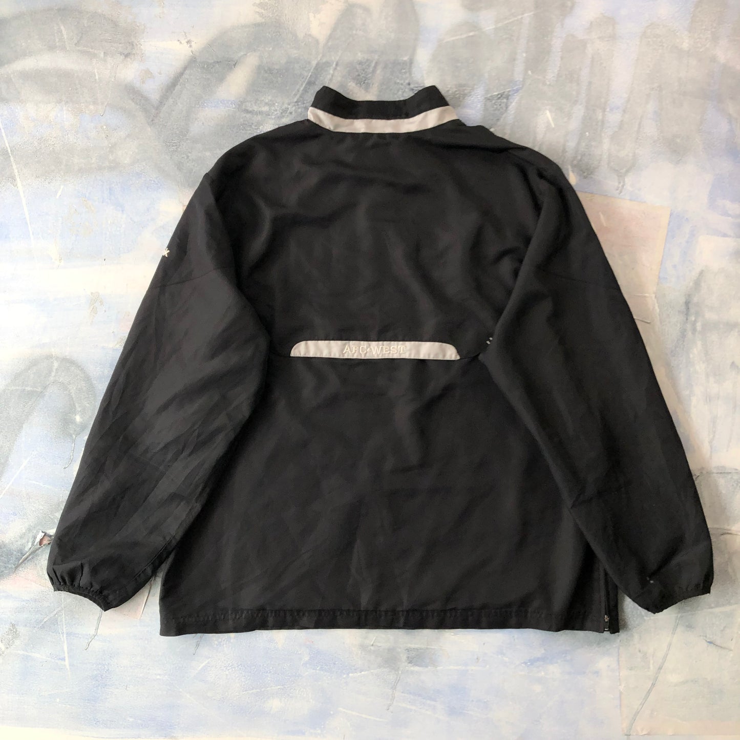 Reebok NFL Oakland Raiders On Field Quarter Zip Windbreaker Jacket XL