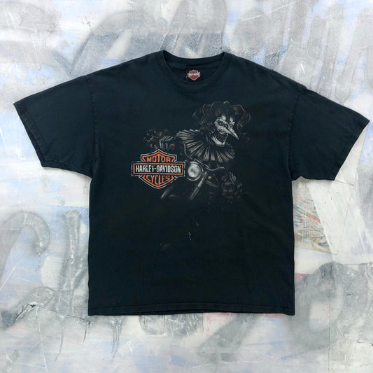 Vintage Harley Davidson Motorcycles Joker Rider Kelowna B.C Canada T Shirt XL