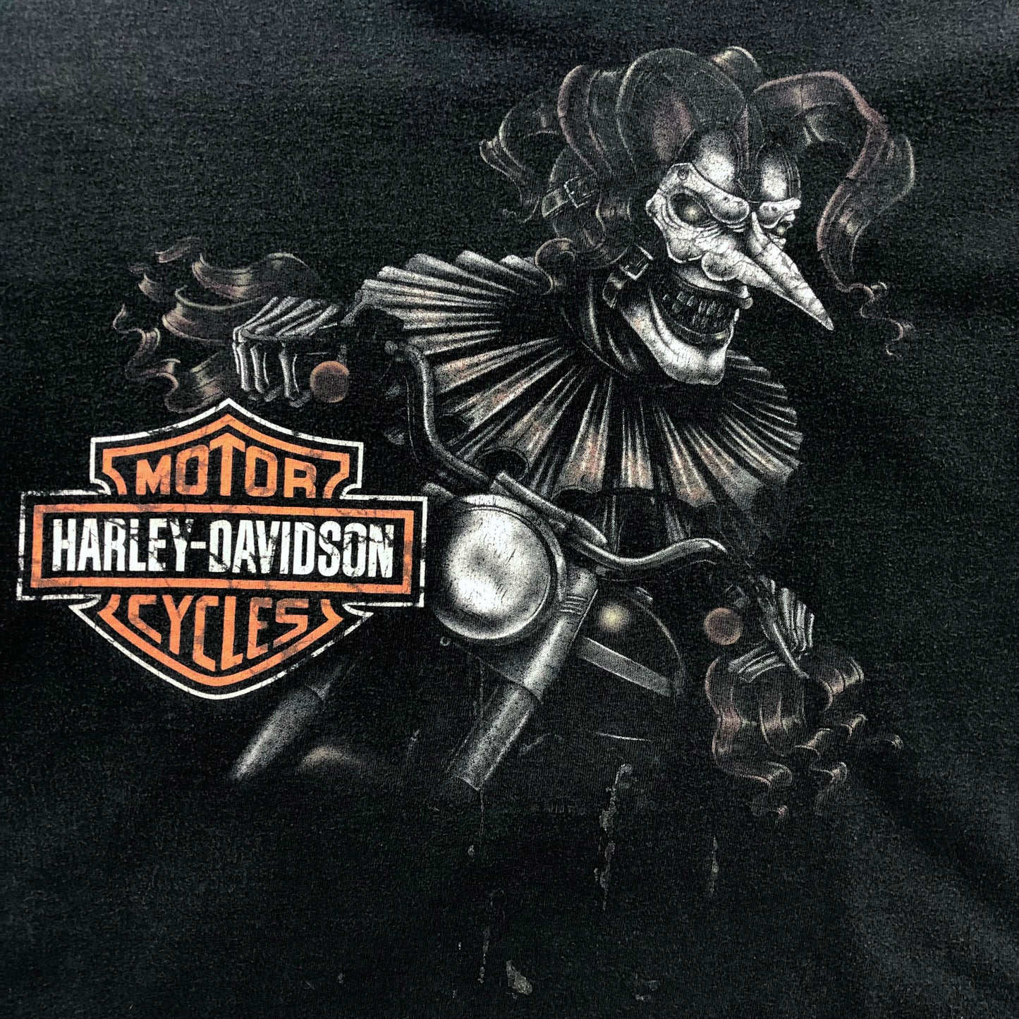 Vintage Harley Davidson Motorcycles Joker Rider Kelowna B.C Canada T Shirt XL