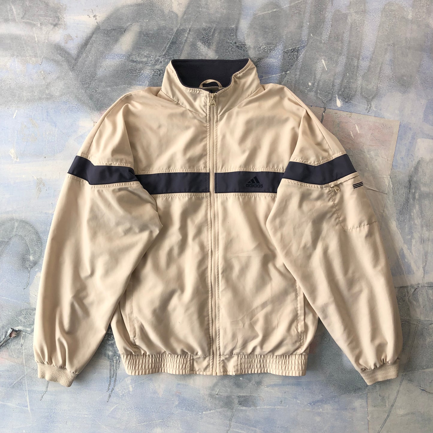 Adidas Retro Windbreaker Zip Jacket L