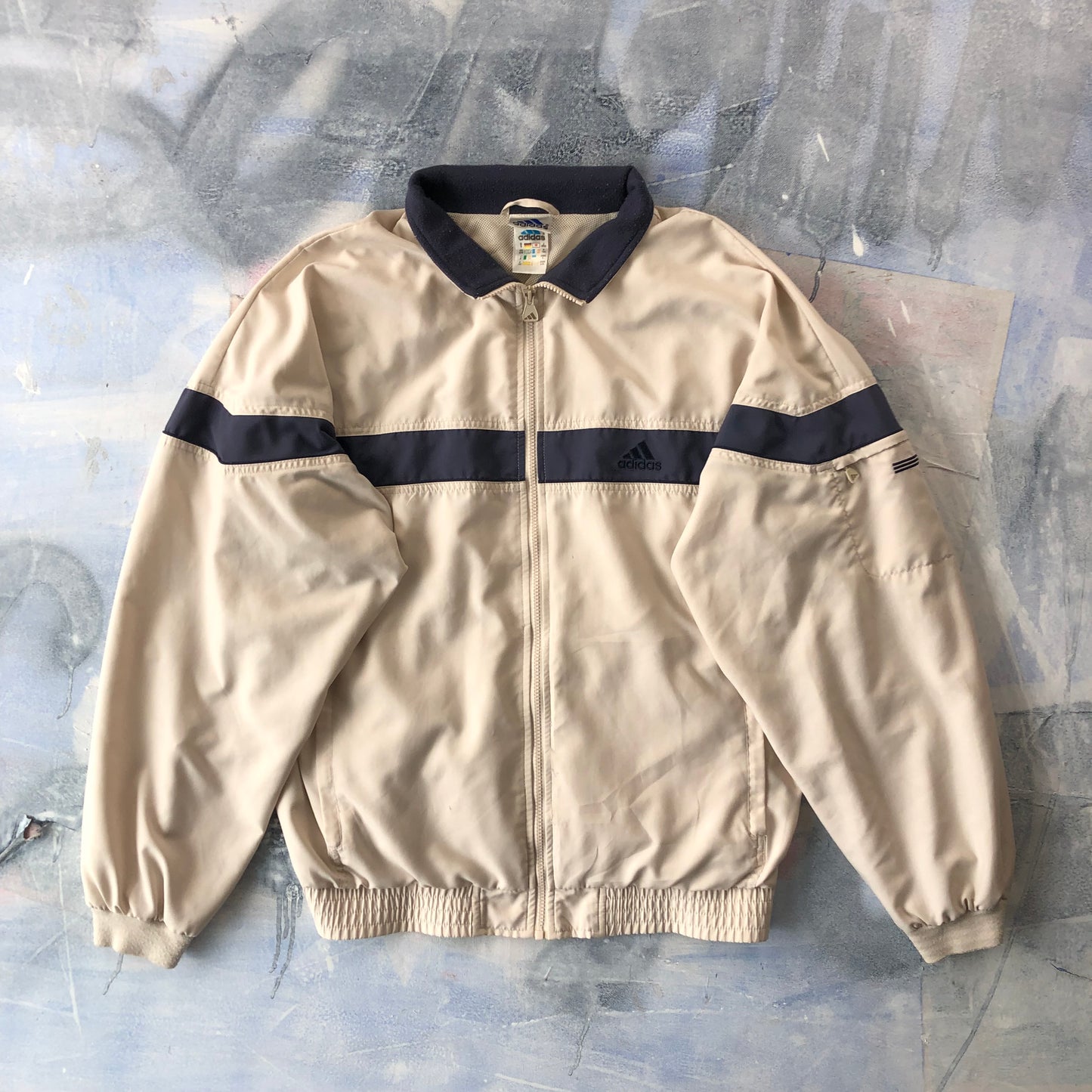 Adidas Retro Windbreaker Zip Jacket L