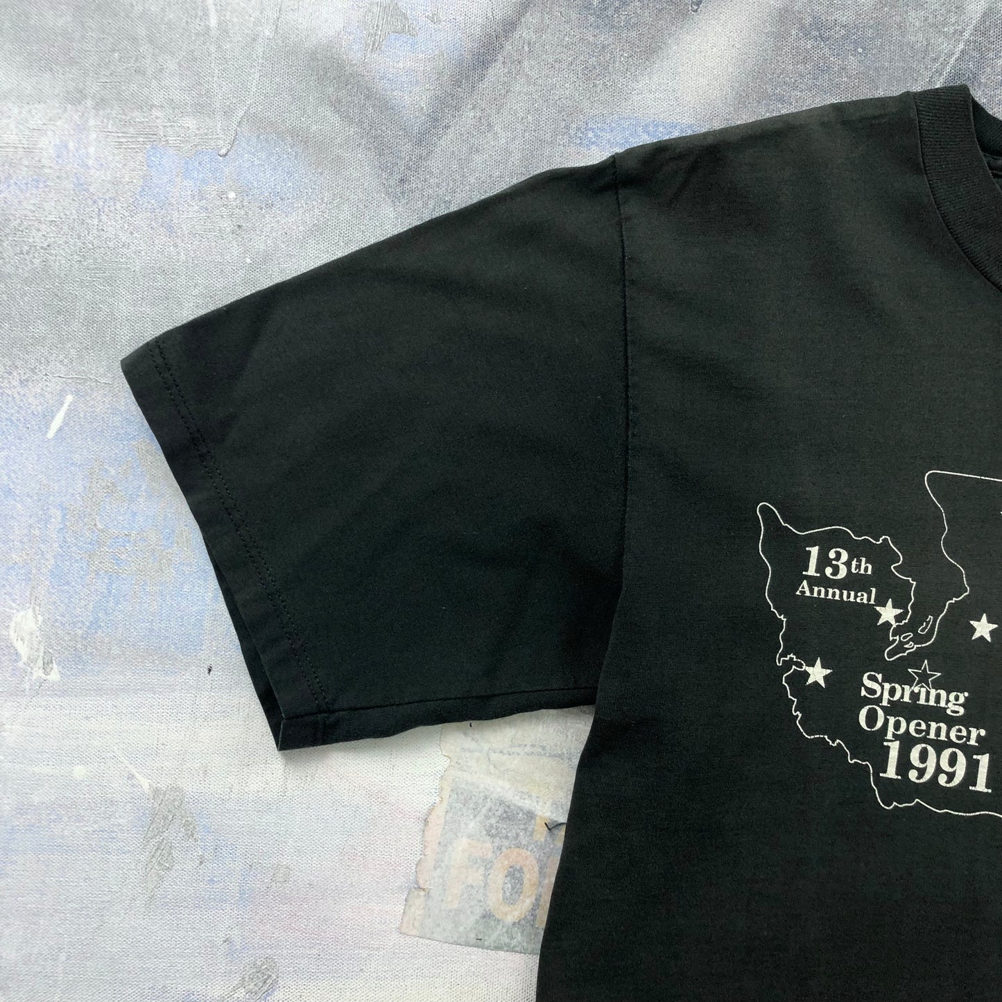 Vintage 90s USA Spring Opener A.B.A.T.E Washington Motorcycle T Shirt L