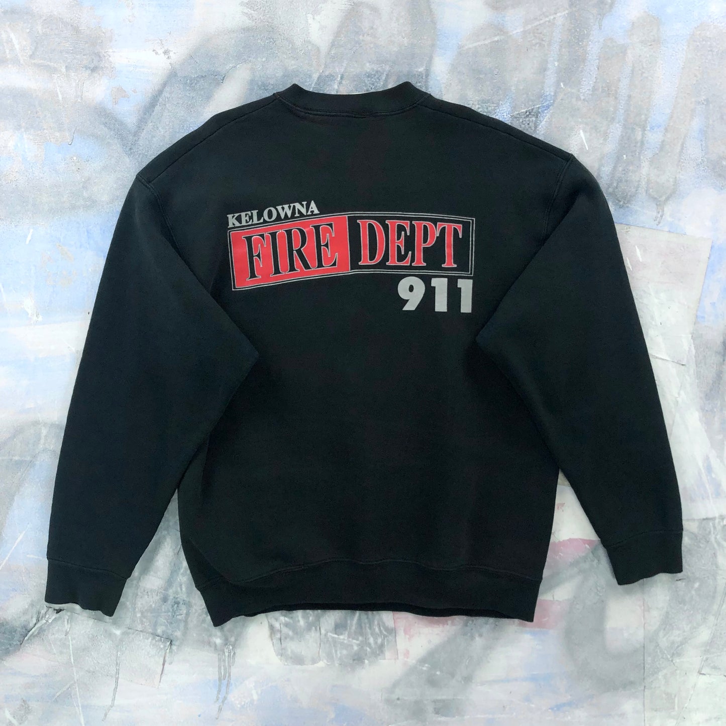 Vintage 90s USA Kelowna B.C Fire Department Crewneck Sweatshirt XL