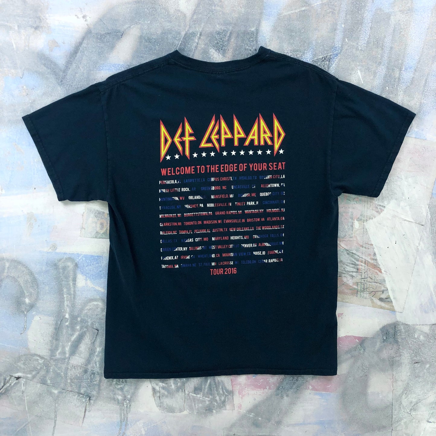 Vintage Welcome To The Edge Of Your Seat Tour T Shirt L