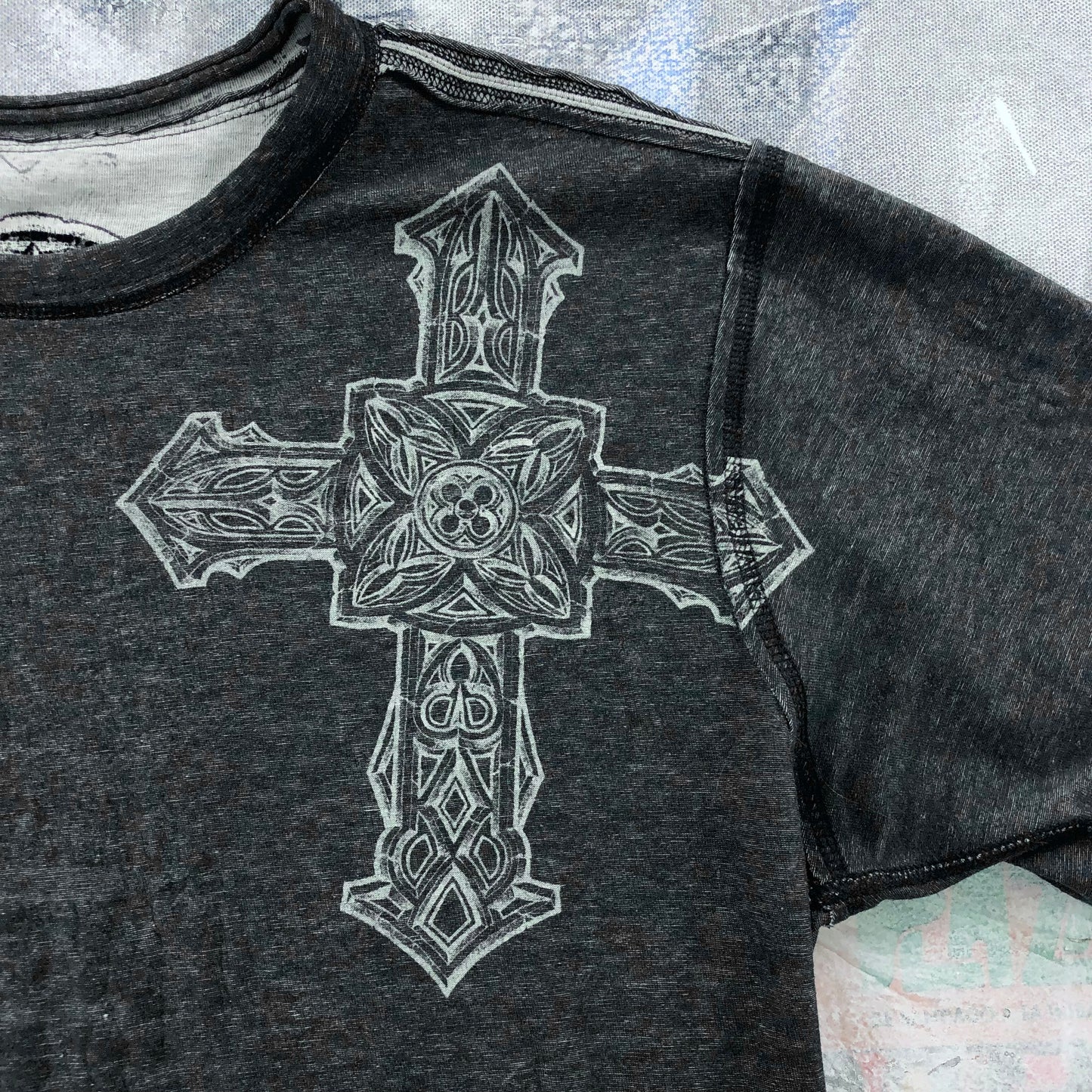 Vintage Y2K USA Affliction Live Fast T Shirt L