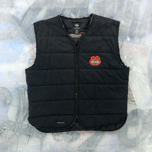 Vintage Harley Davidson Motorcycles The Old Hippie Zip Vest XL