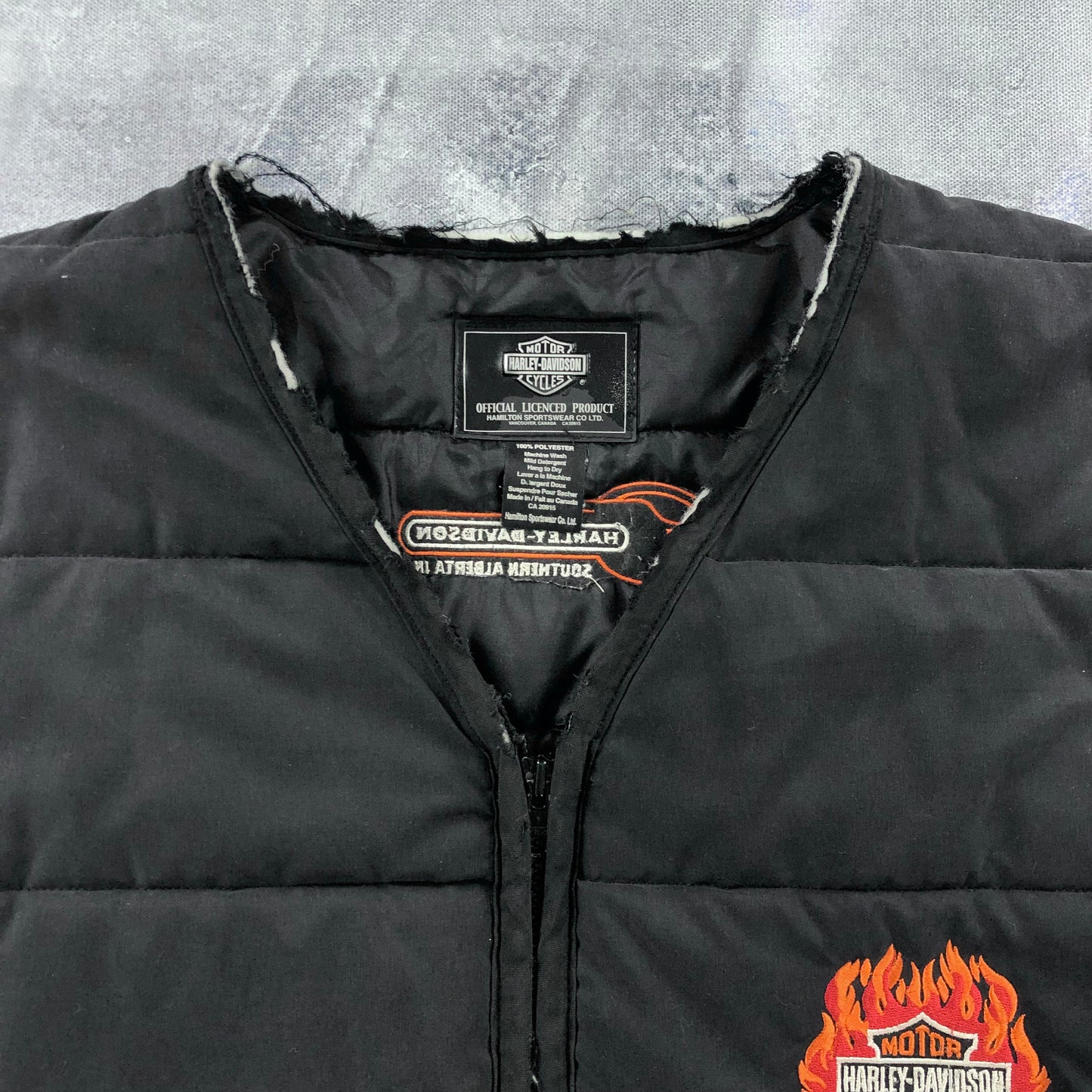 Vintage Harley Davidson Motorcycles The Old Hippie Zip Vest XL