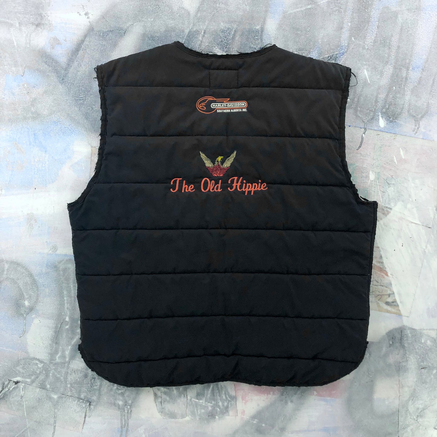 Vintage Harley Davidson Motorcycles The Old Hippie Zip Vest XL