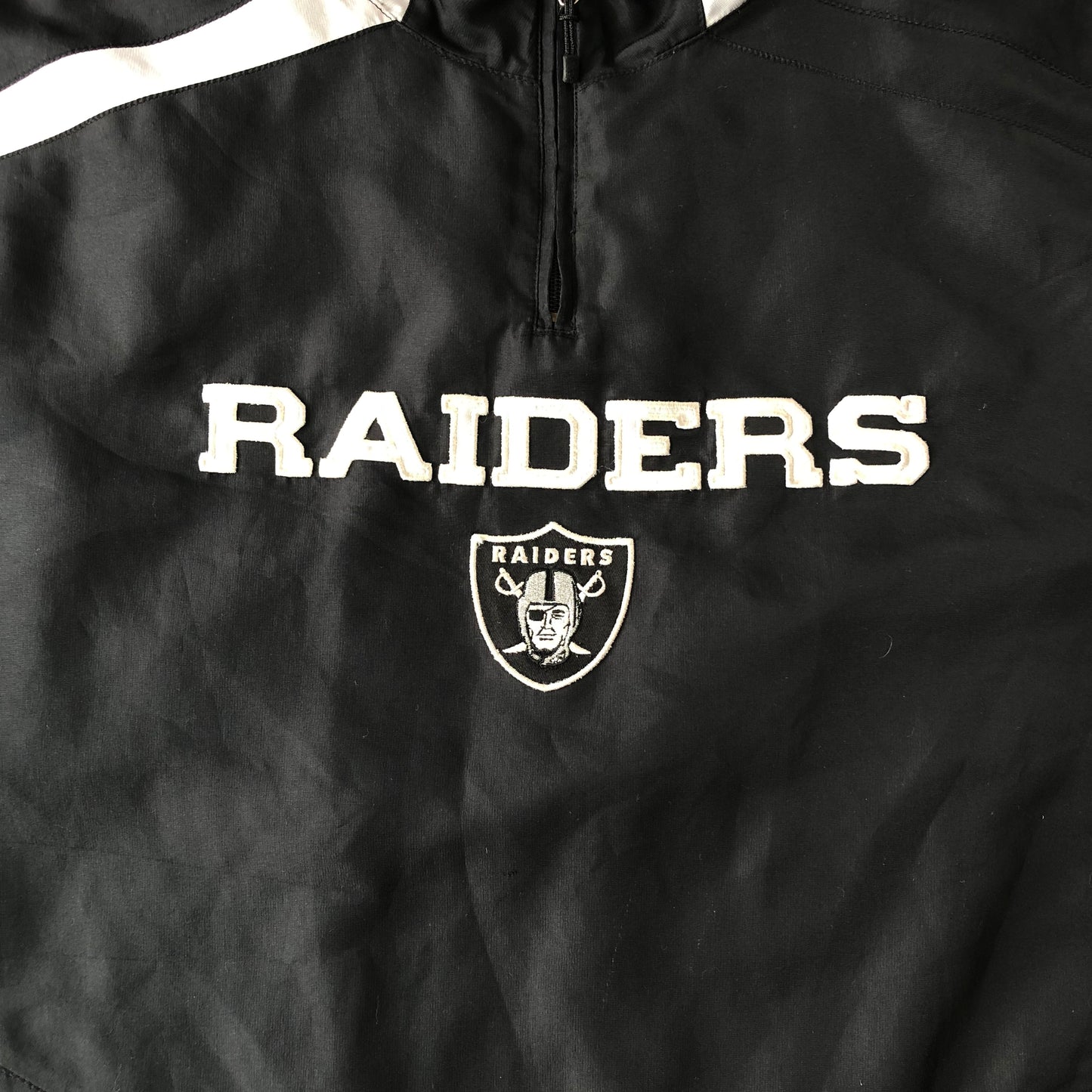 Reebok NFL Oakland Raiders On Field Quarter Zip Windbreaker Jacket XL