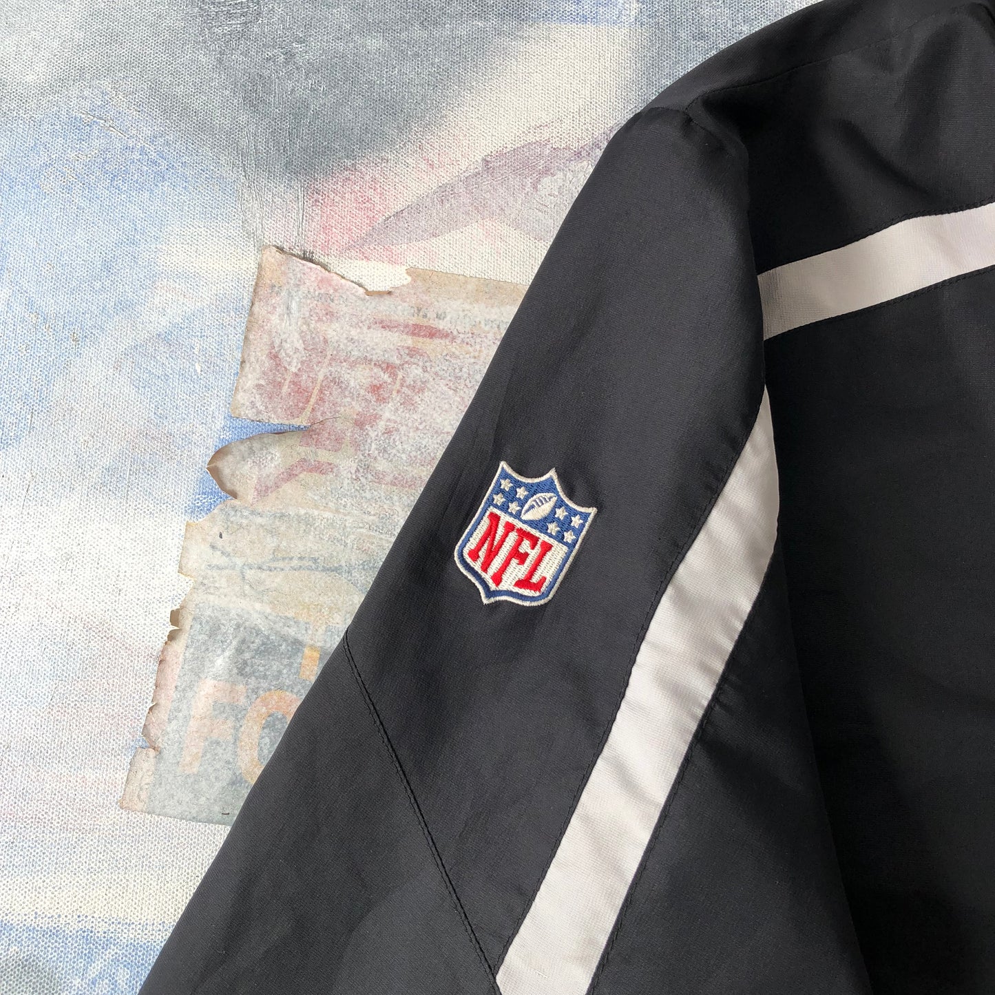 Reebok NFL Oakland Raiders On Field Quarter Zip Windbreaker Jacket XL