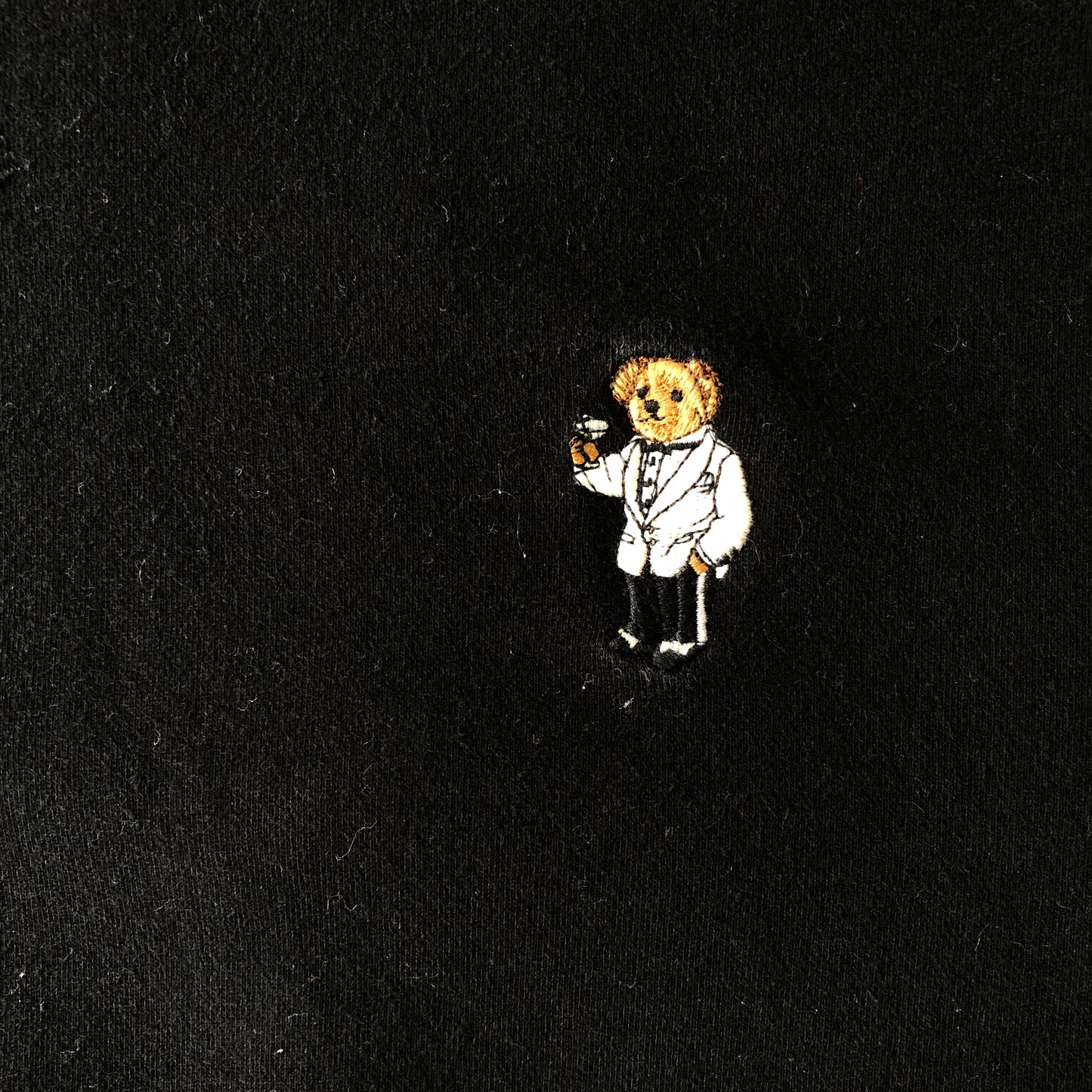 Polo Ralph Lauren Martini Tuxedo Bear Hoodie Sweatshirt L
