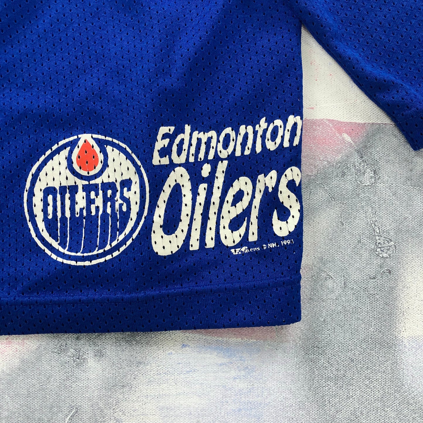 Vintage 90s NHL Edmonton Oilers Jersey L