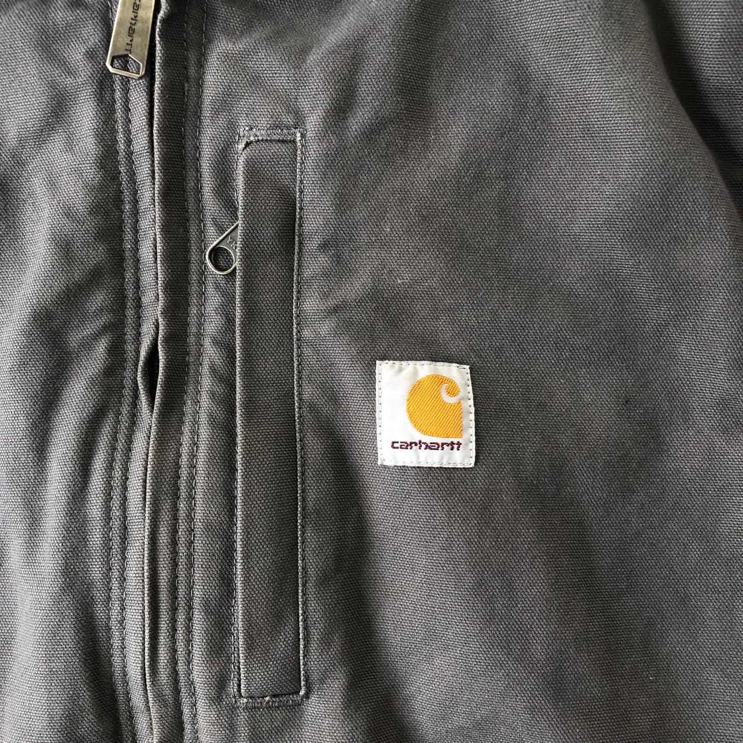 Carhartt Insulated Workwear Hooded Vest Zip Jacket L