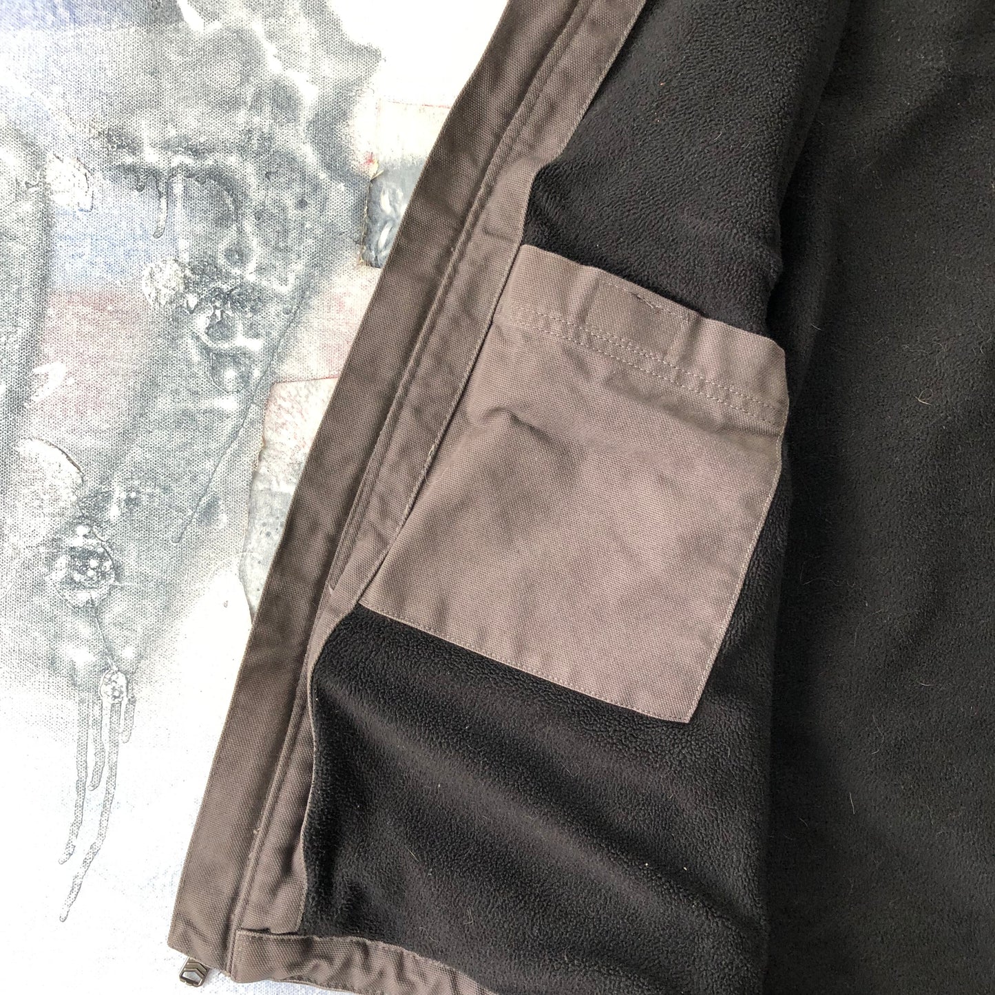 Carhartt Insulated Workwear Hooded Vest Zip Jacket L