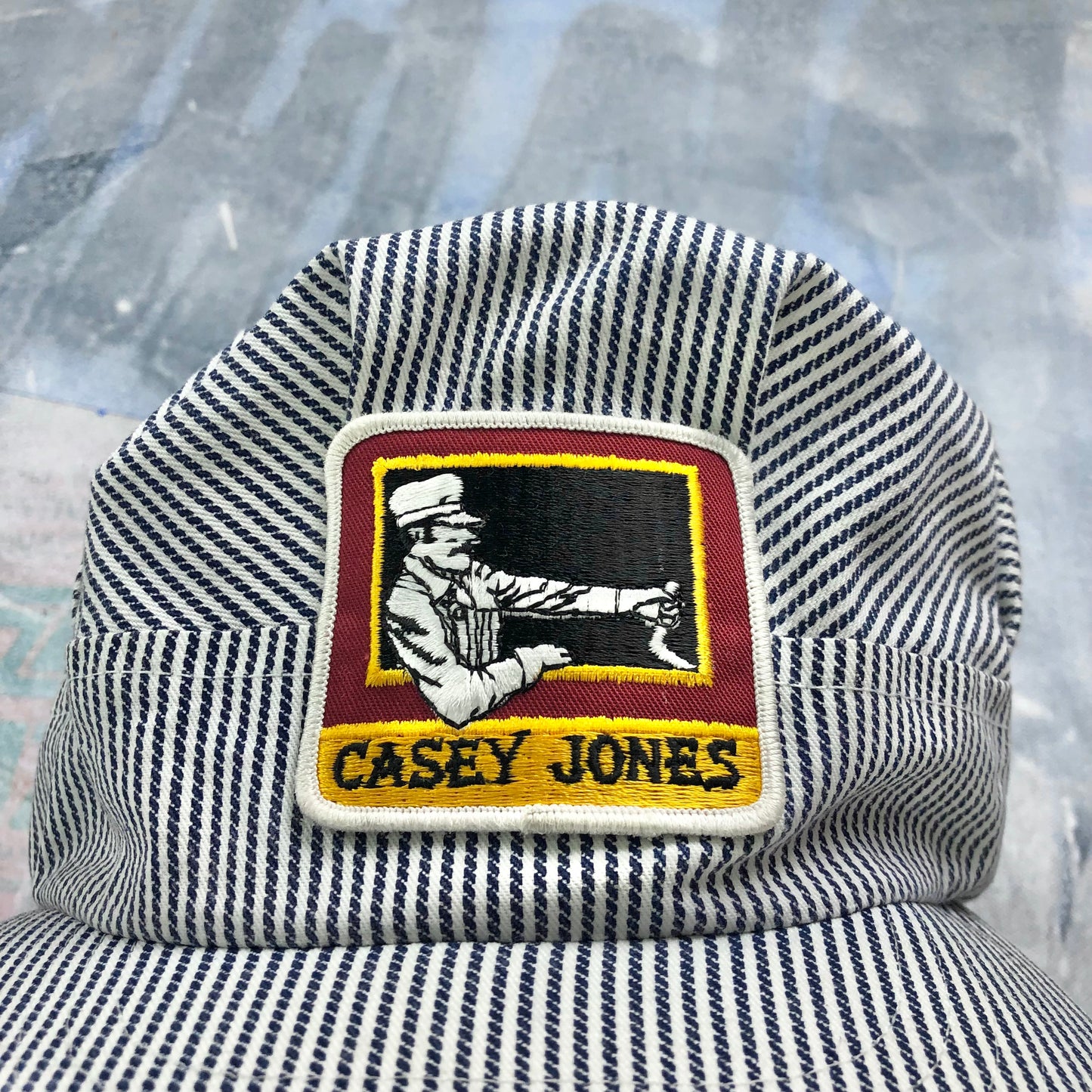 Vintage Casey Jones Railroad Conductor Snapback Hat