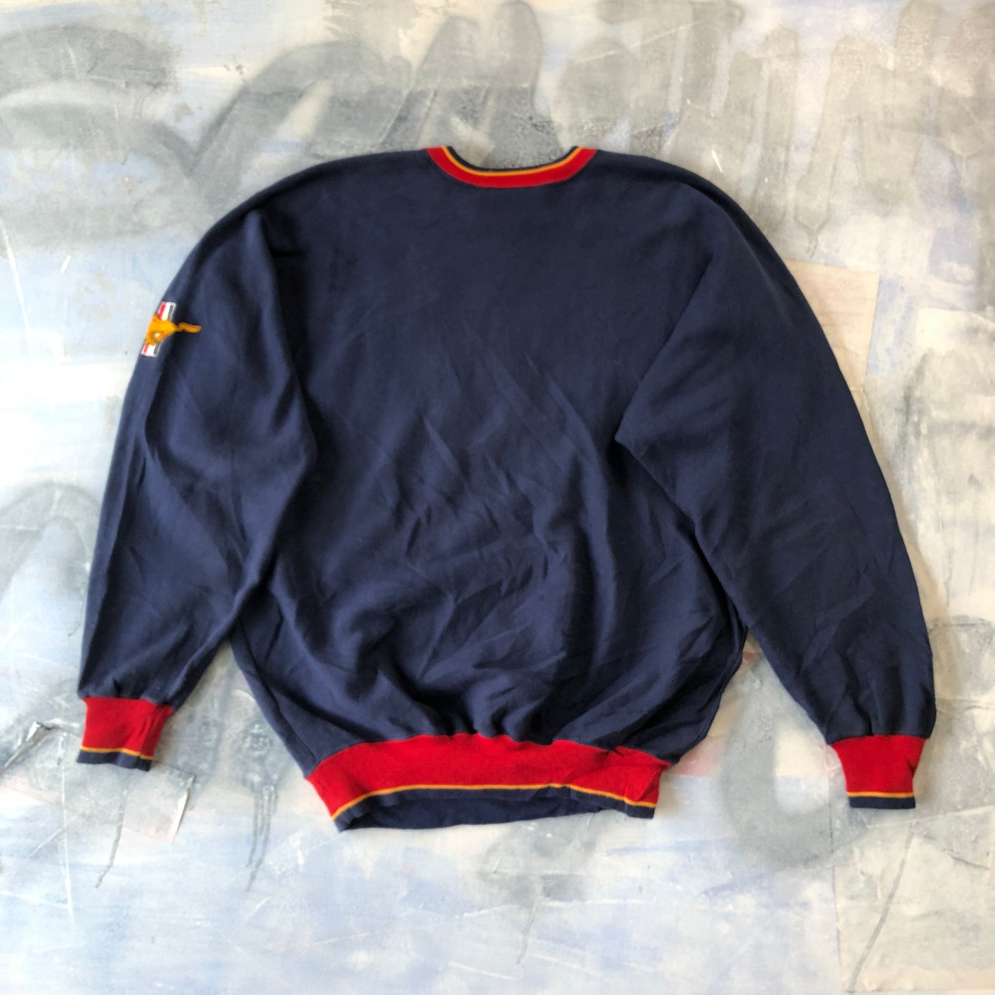 Ford Motor Company 90s Mustang Embroided Logo Official Sportswear Crewneck Sweatshirt XL