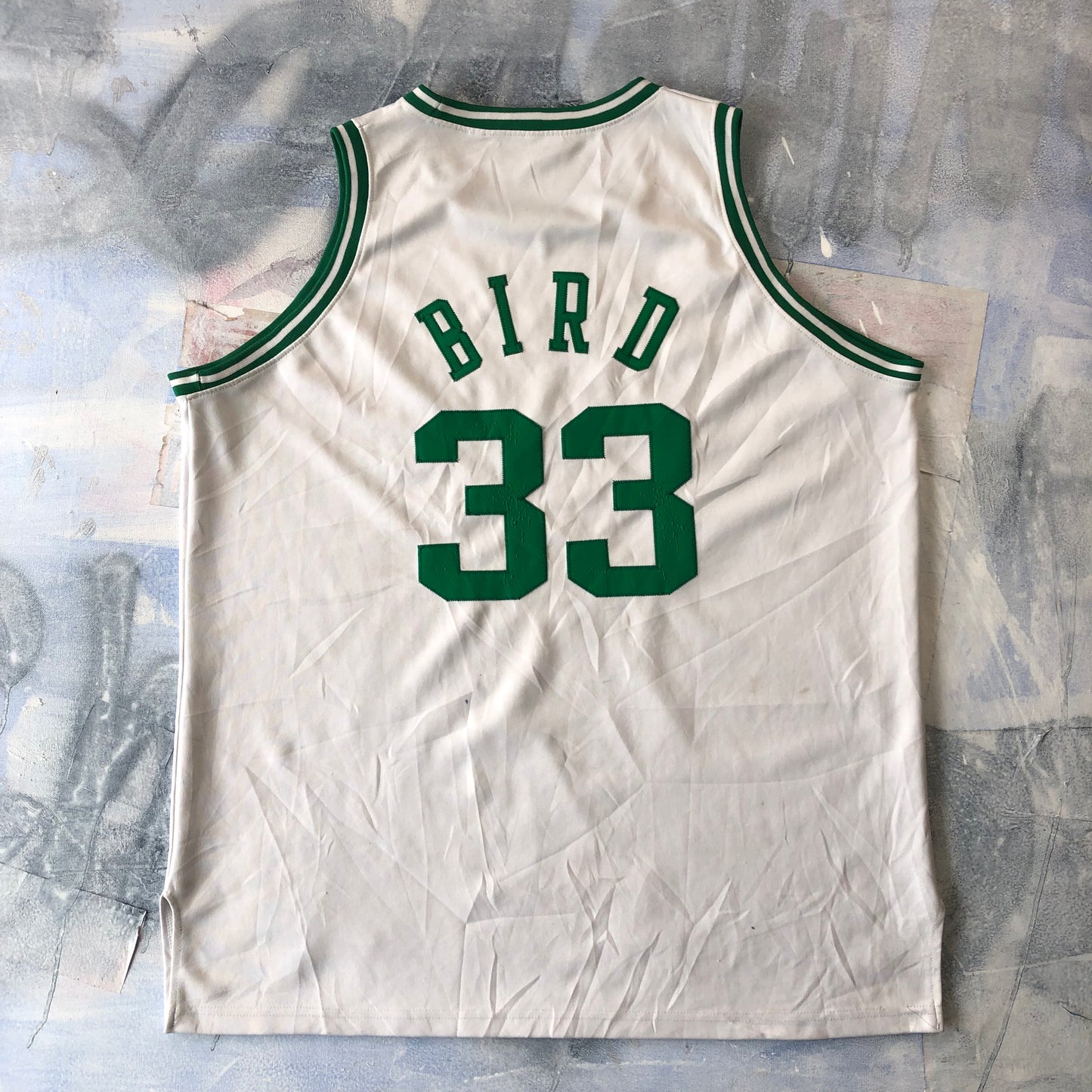 NBA Boston Celtics Larry Bird Mitchell & Ness Hardwood Classics 1985-86 Jersey XXL