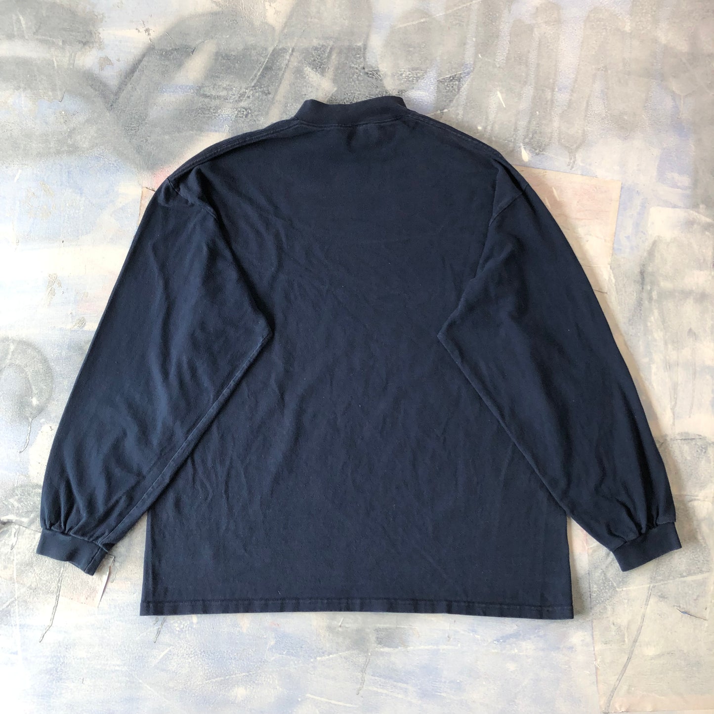 Nike 90s Mock Neck Swoosh Long Sleeve Shirt XL
