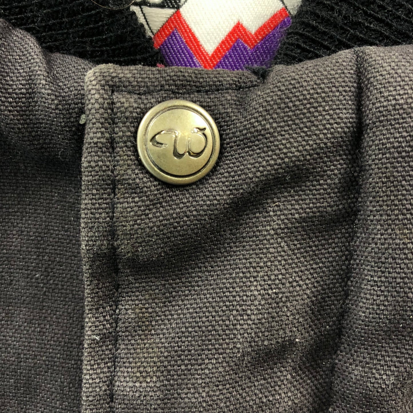 Vintage USA Walls Mountain Canvas Aztec Blanket Lined Bomber Zip Jacket XXL