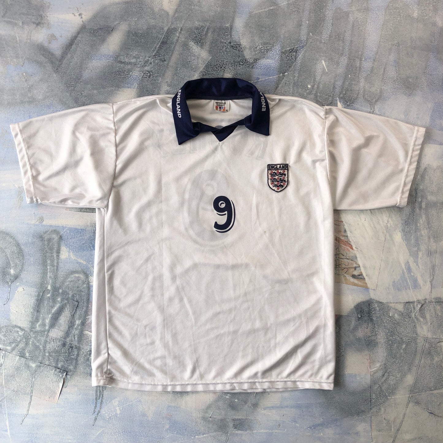 England Futbol Team World Sport Retro Wayne Rooney 9 Jersey XL
