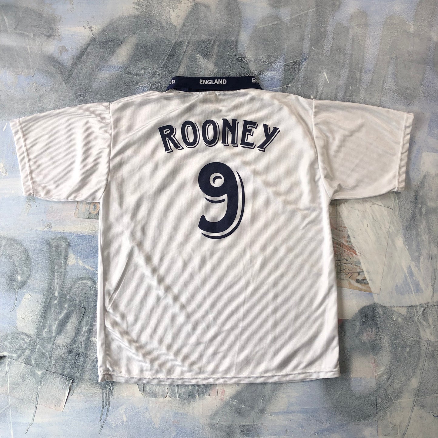 England Futbol Team World Sport Retro Wayne Rooney 9 Jersey XL