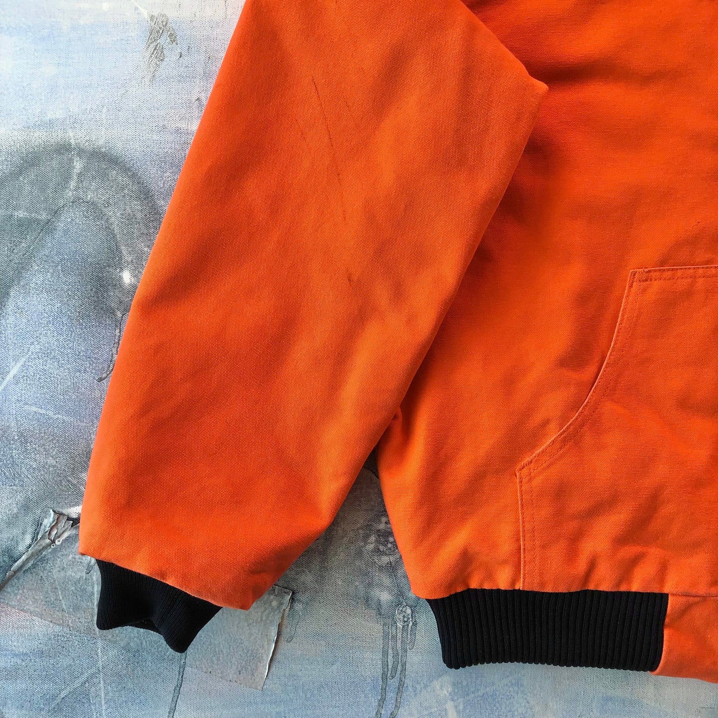 Vintage USA Carhartt J140 Blaze Quilted Lined Workwear Zip Hooded Jacket M