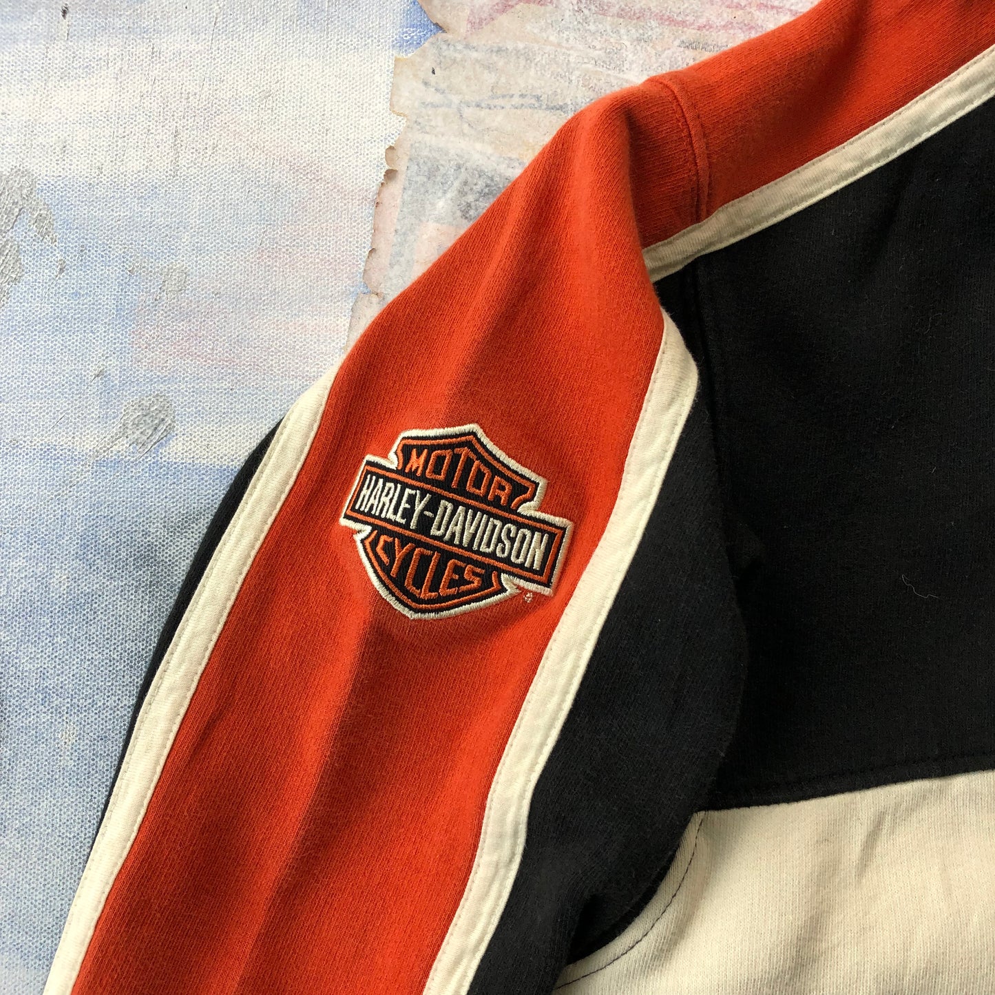 Harley Davidson Motocycles Embroided Hoodie Sweatshirt XXL