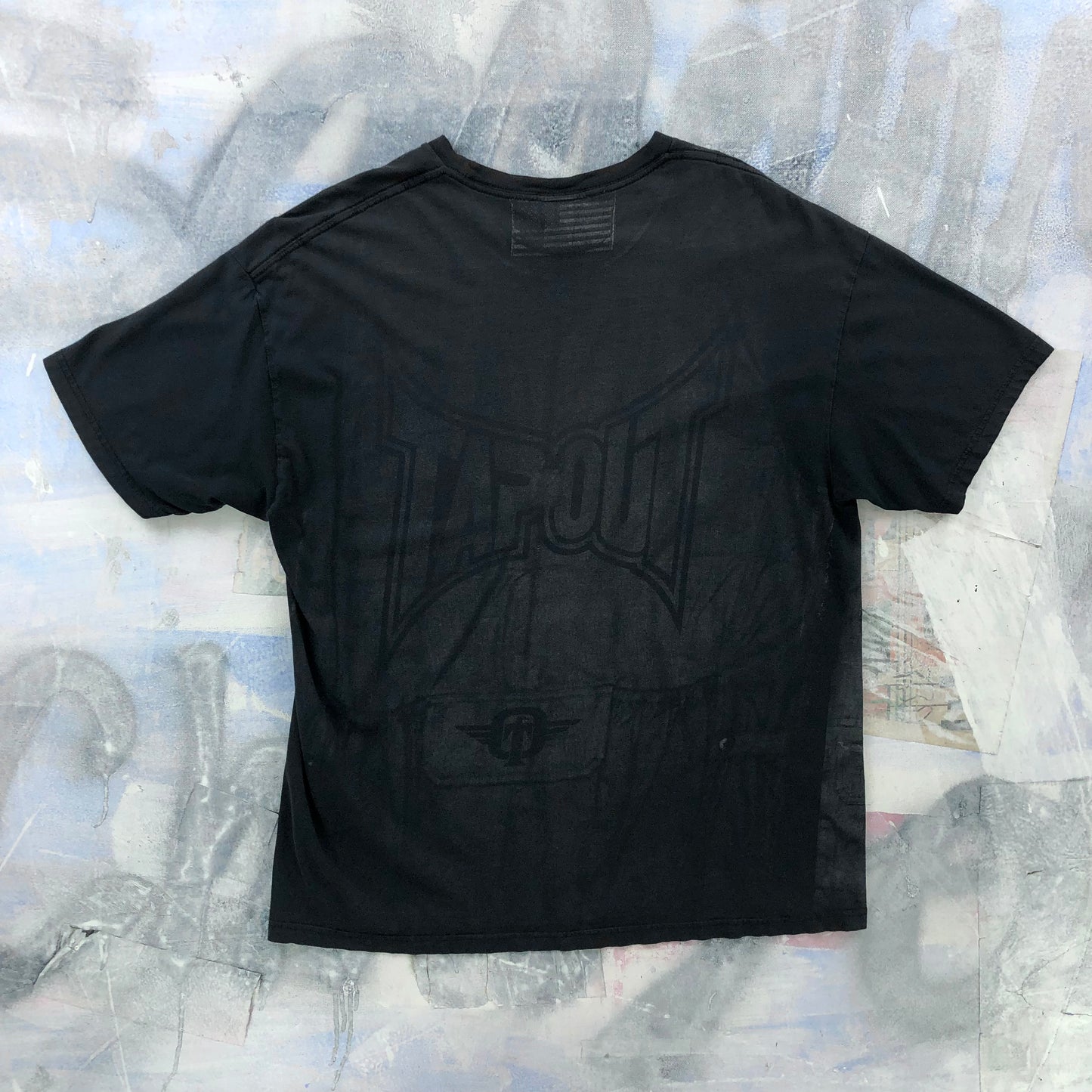 Vintage Y2K MMA Tapout Military Vest T Shirt L