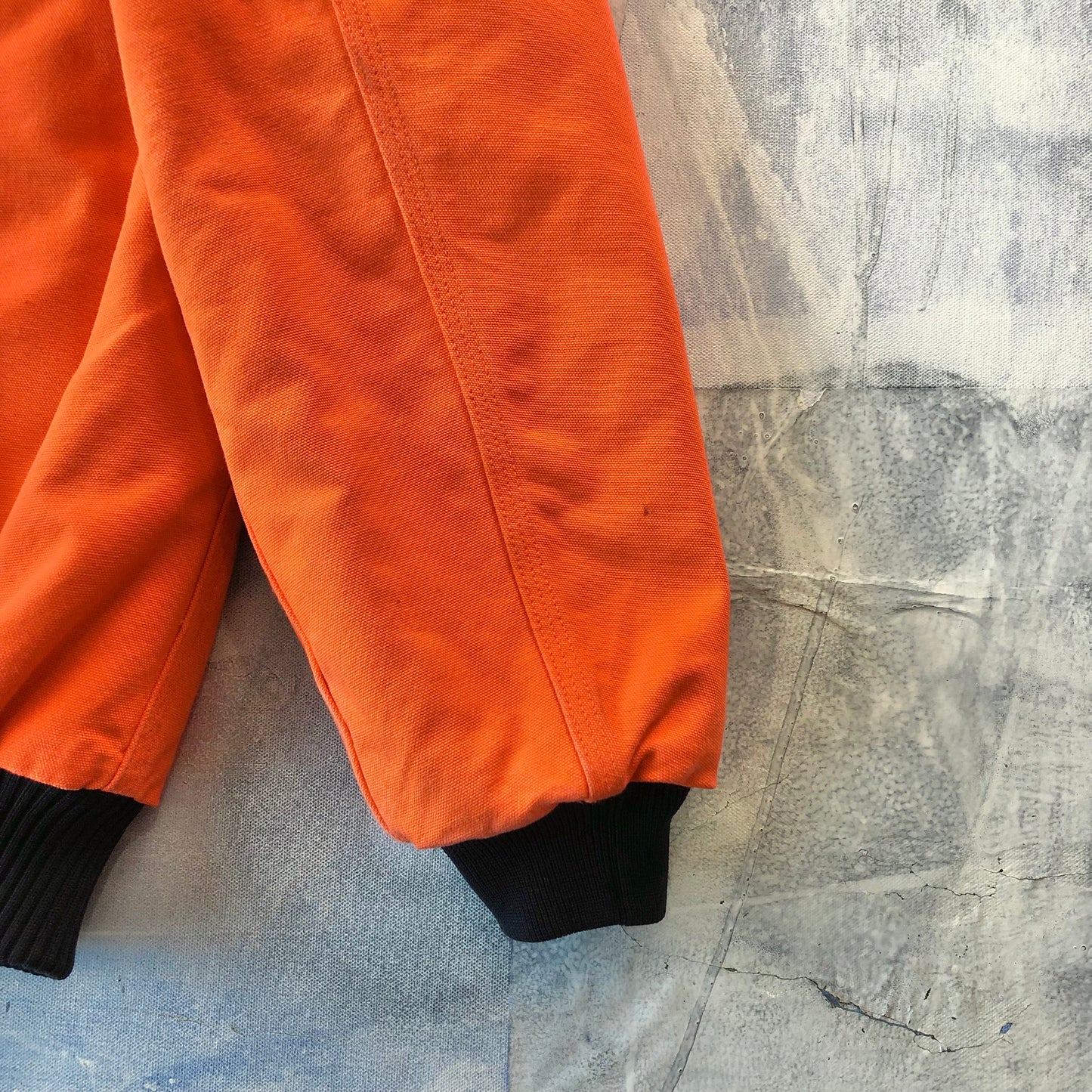 Vintage USA Carhartt J140 Blaze Quilted Lined Workwear Zip Hooded Jacket M