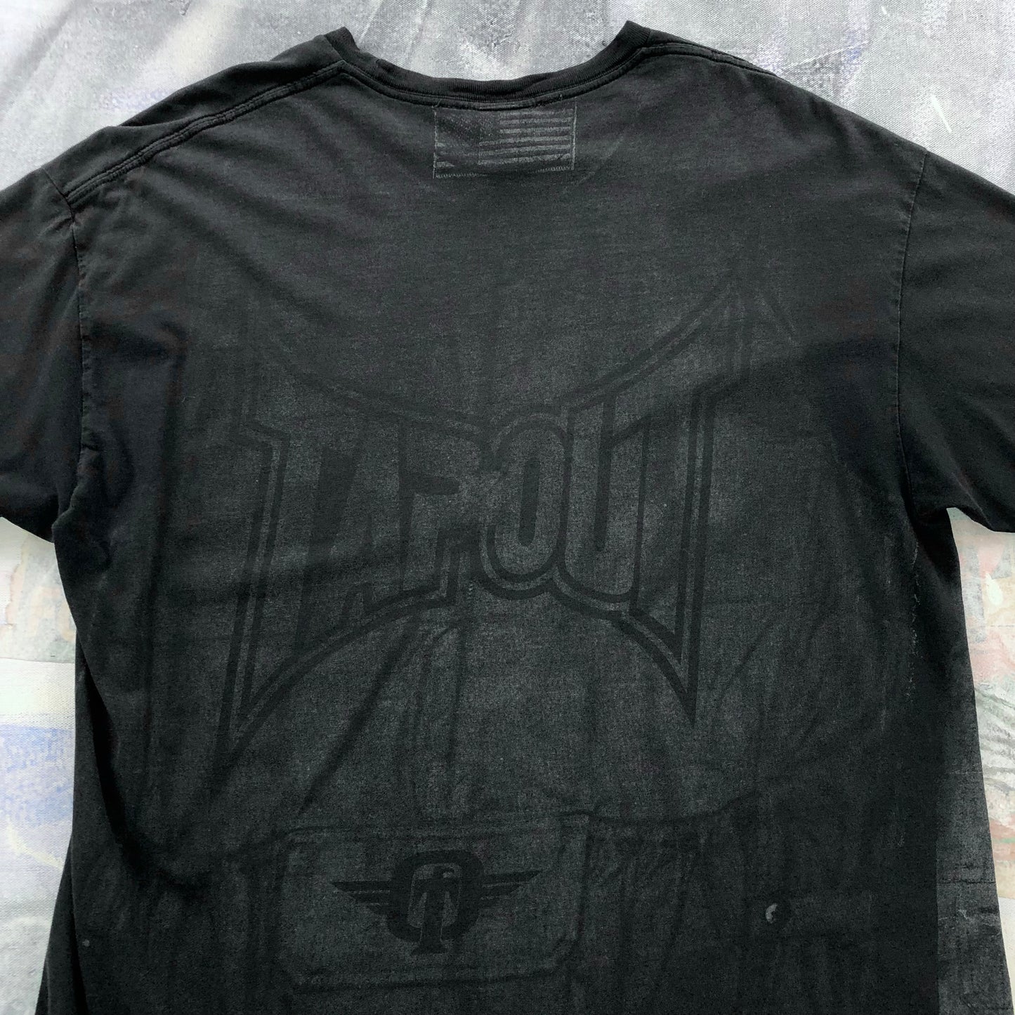 Vintage Y2K MMA Tapout Military Vest T Shirt L