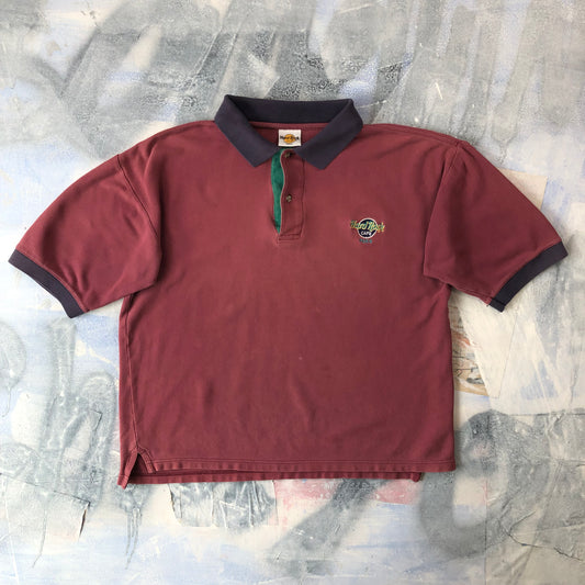 Vintage Hard Rock Cafe Paris Polo Shirt M
