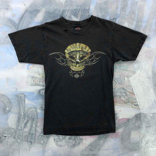 Harley Davidson Motorcycles Eagle Red Deer Alberta T Shirt M