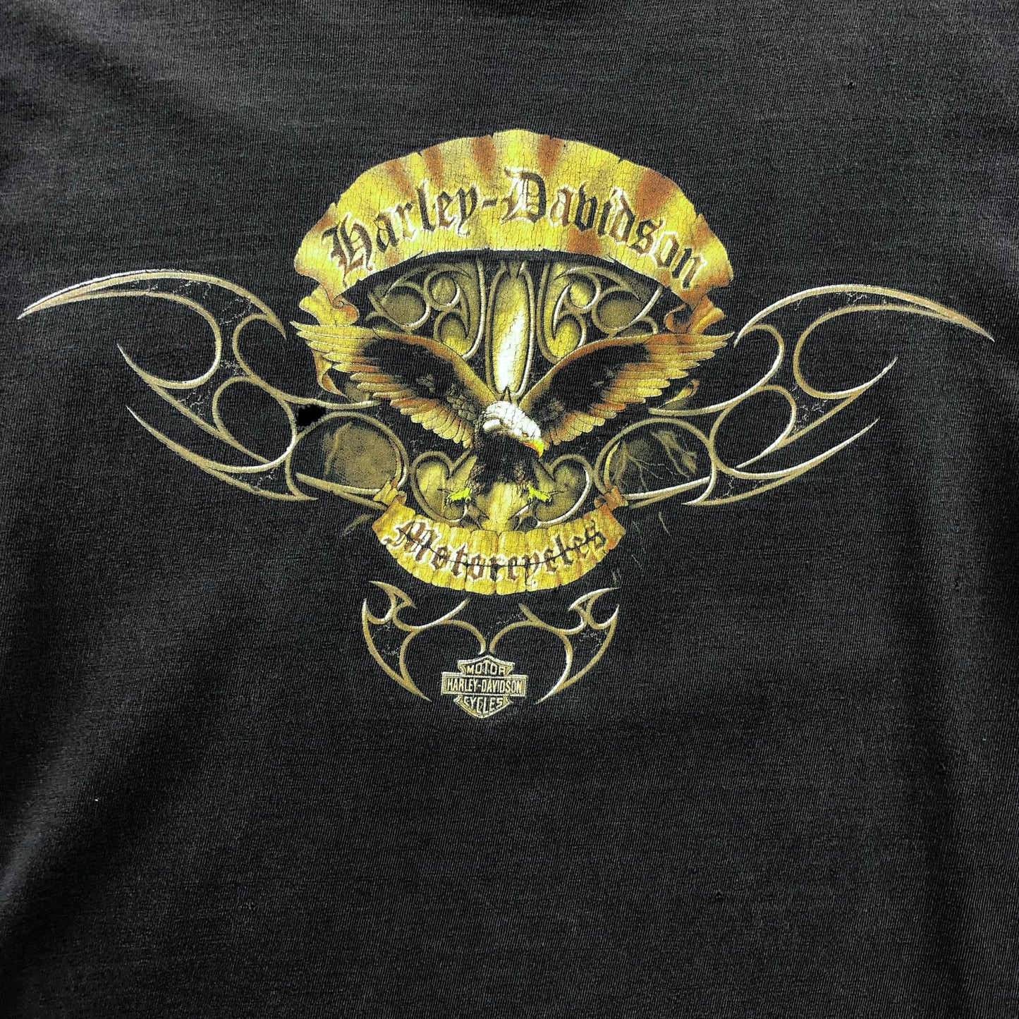 Harley Davidson Motorcycles Eagle Red Deer Alberta T Shirt M