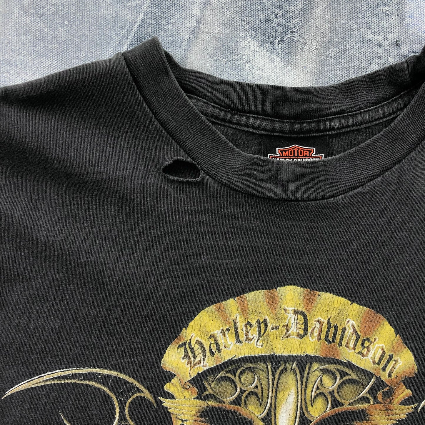 Harley Davidson Motorcycles Eagle Red Deer Alberta T Shirt M