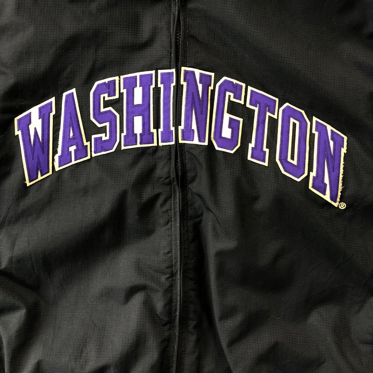 University of Washington Huskies Majestic Retro Zip Puffer Jacket L
