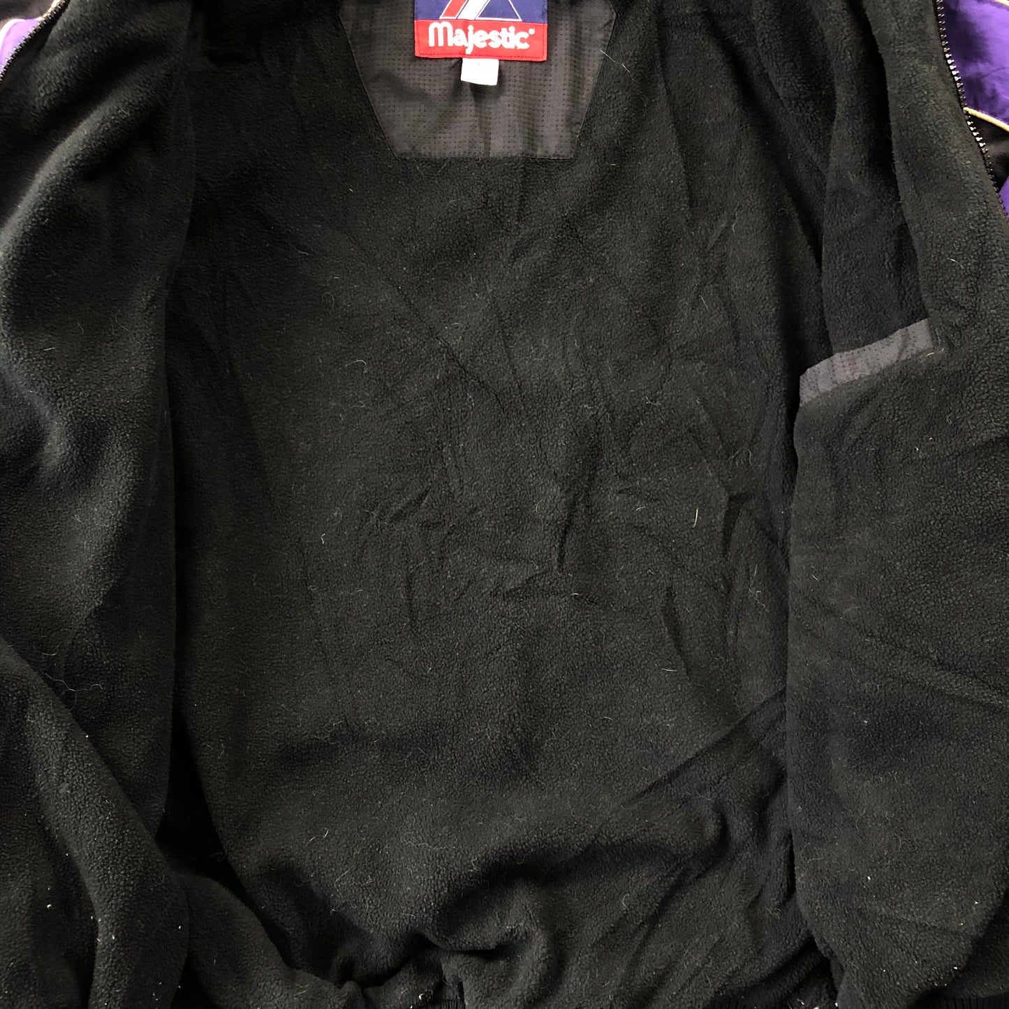University of Washington Huskies Majestic Retro Zip Puffer Jacket L