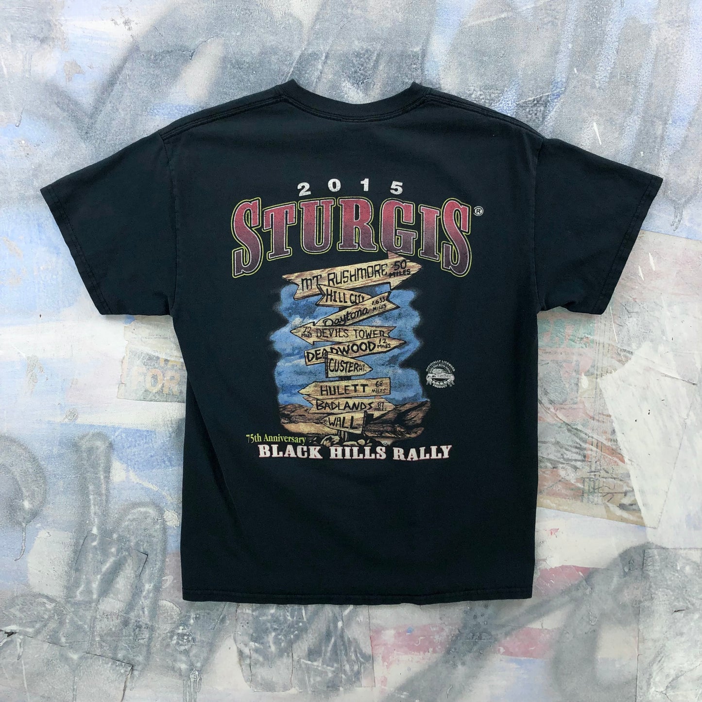 Vintage 2015 Sturgis Black Hills Ralley T Shirt M