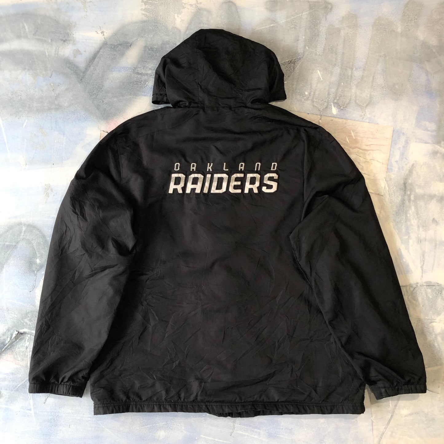 Reebok NFL Oakland Raiders On Field Fleece Lined Hooded Zip Jacket XL